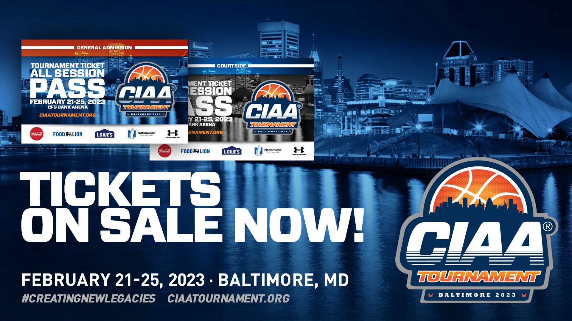 Tickets On Sale Now for 2023 CIAA Championship Basketball Tournament in Baltimore, MD