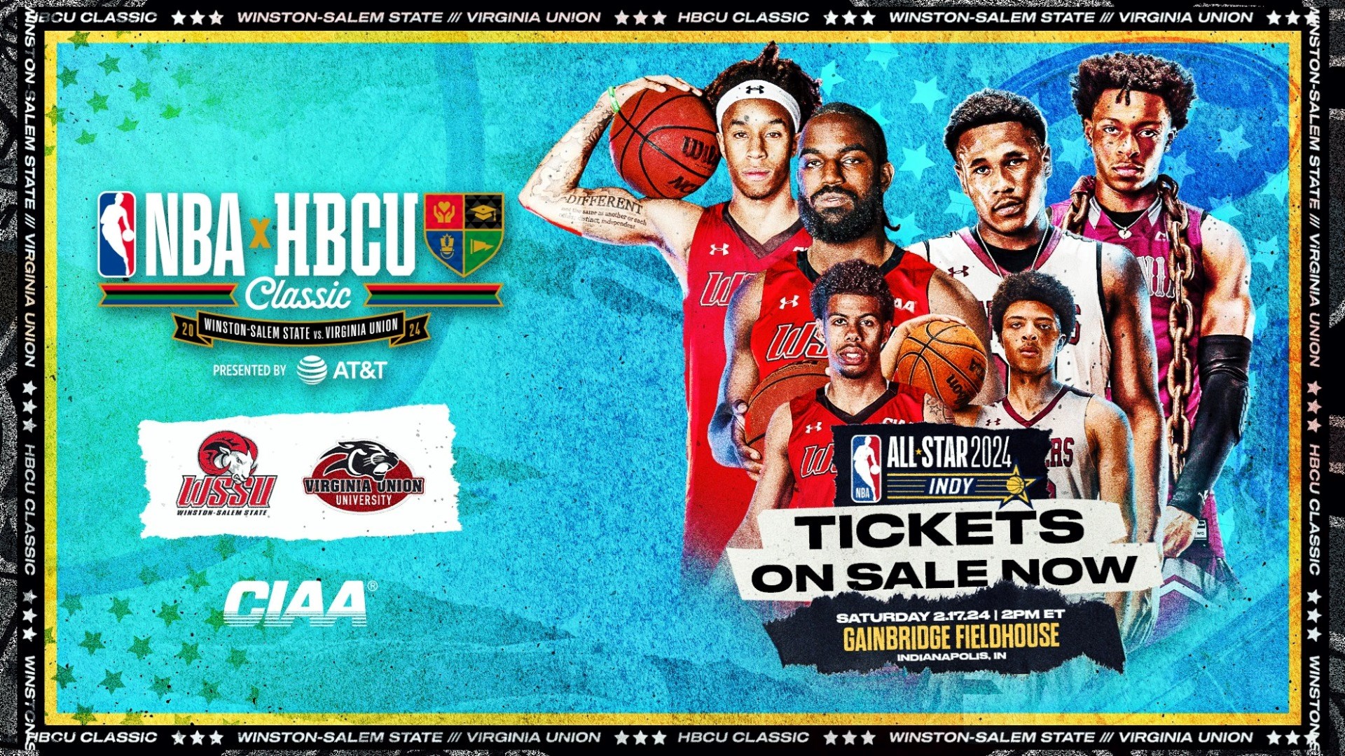 VIRGINIA UNION UNIVERSITY AND WINSTON-SALEM STATE UNIVERSITY TO PLAY IN 2024 NBA HBCU CLASSIC PRESENTED BY AT&T ON FEB. 17