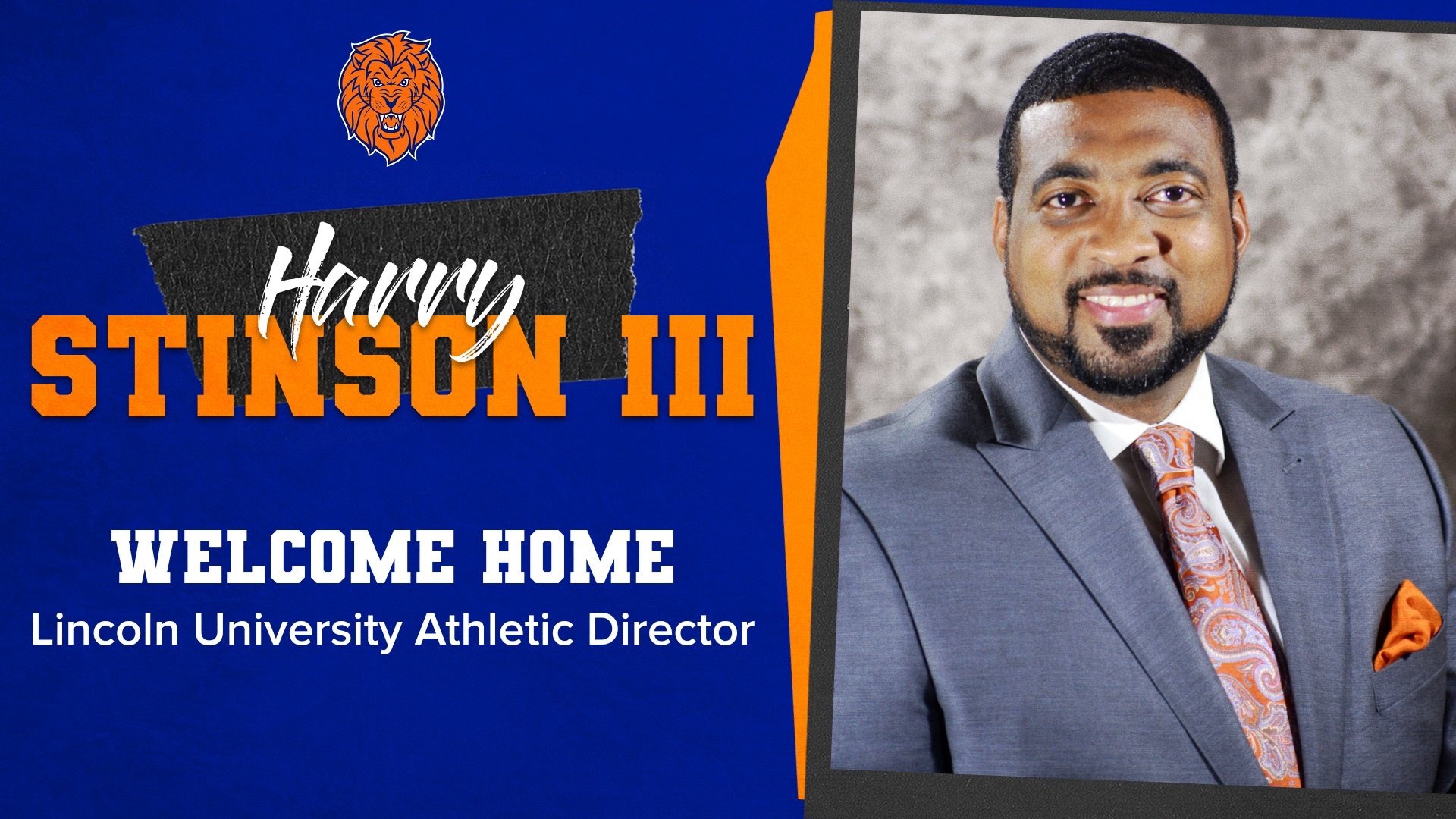 Lincoln University Welcomes Harry Stinson III Back as Athletic Director