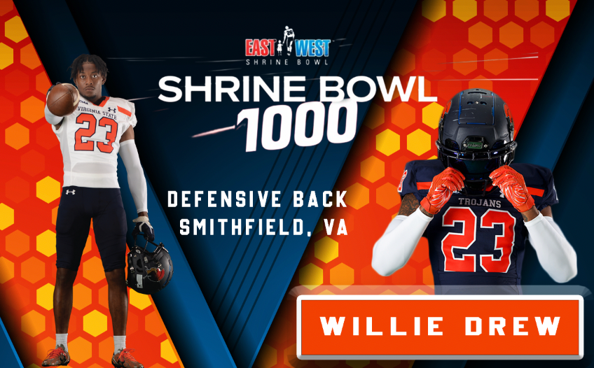 Trojans Willie Drew Named to the East-West Shrine Bowl 1,000 List