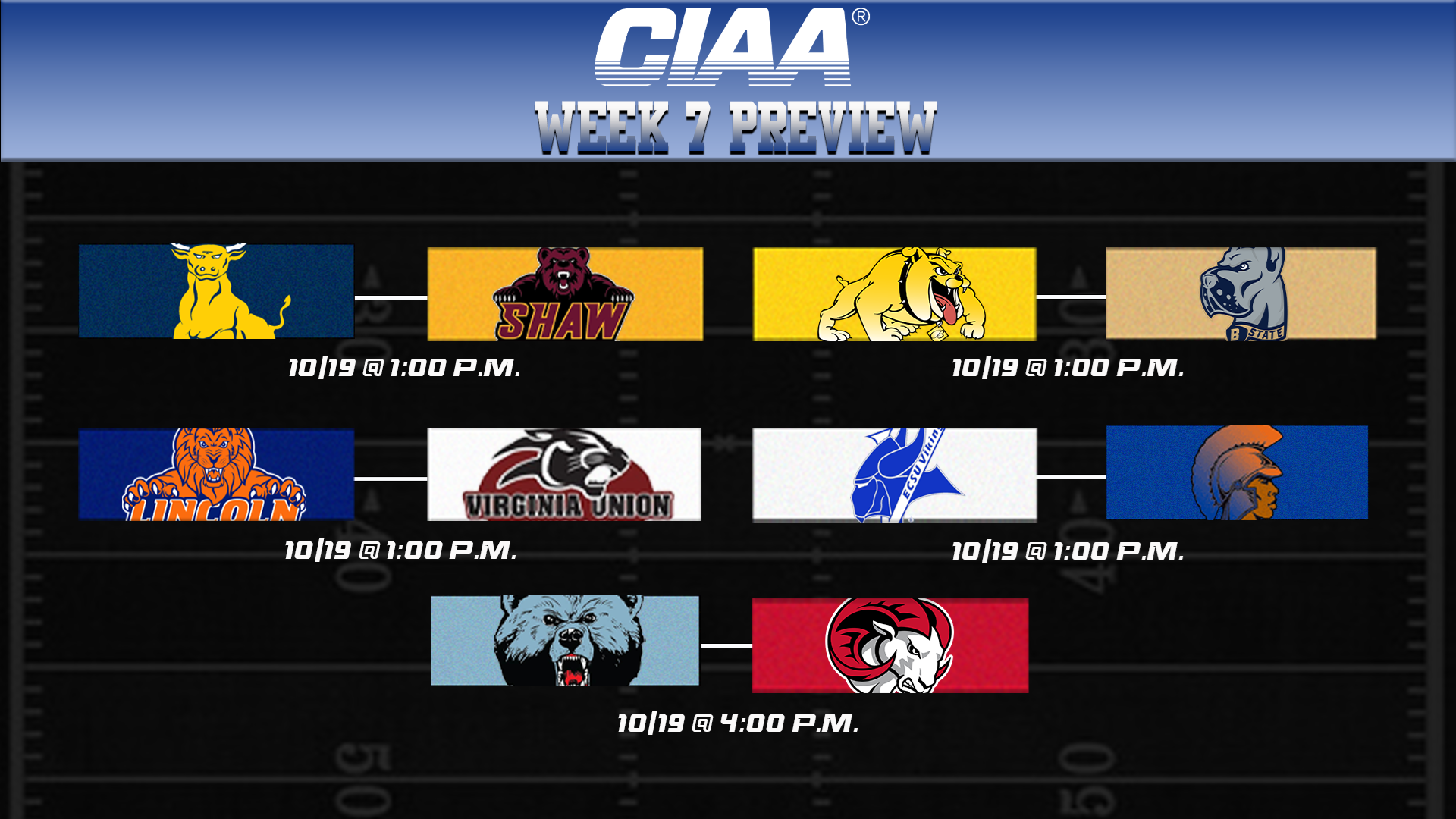 2024 CIAA Football Week Seven Preview