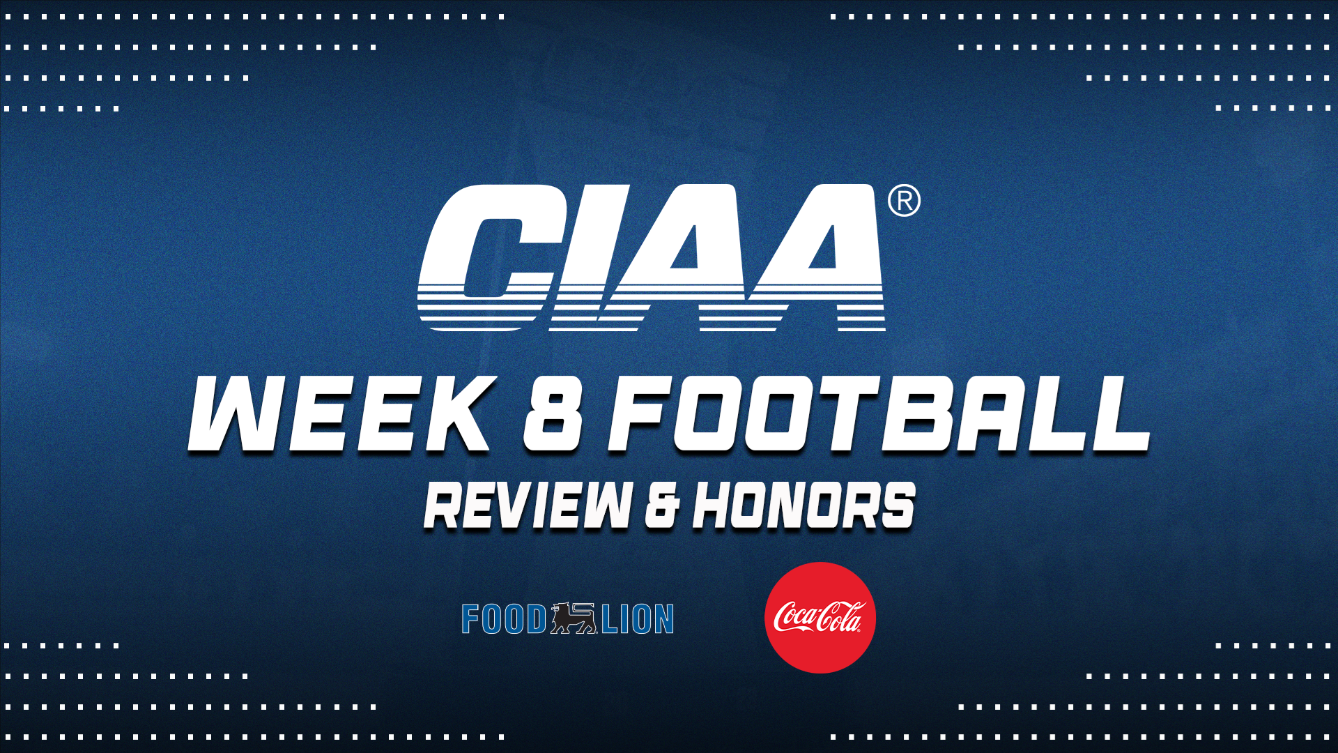CIAA Football Week Eight Review & Honors