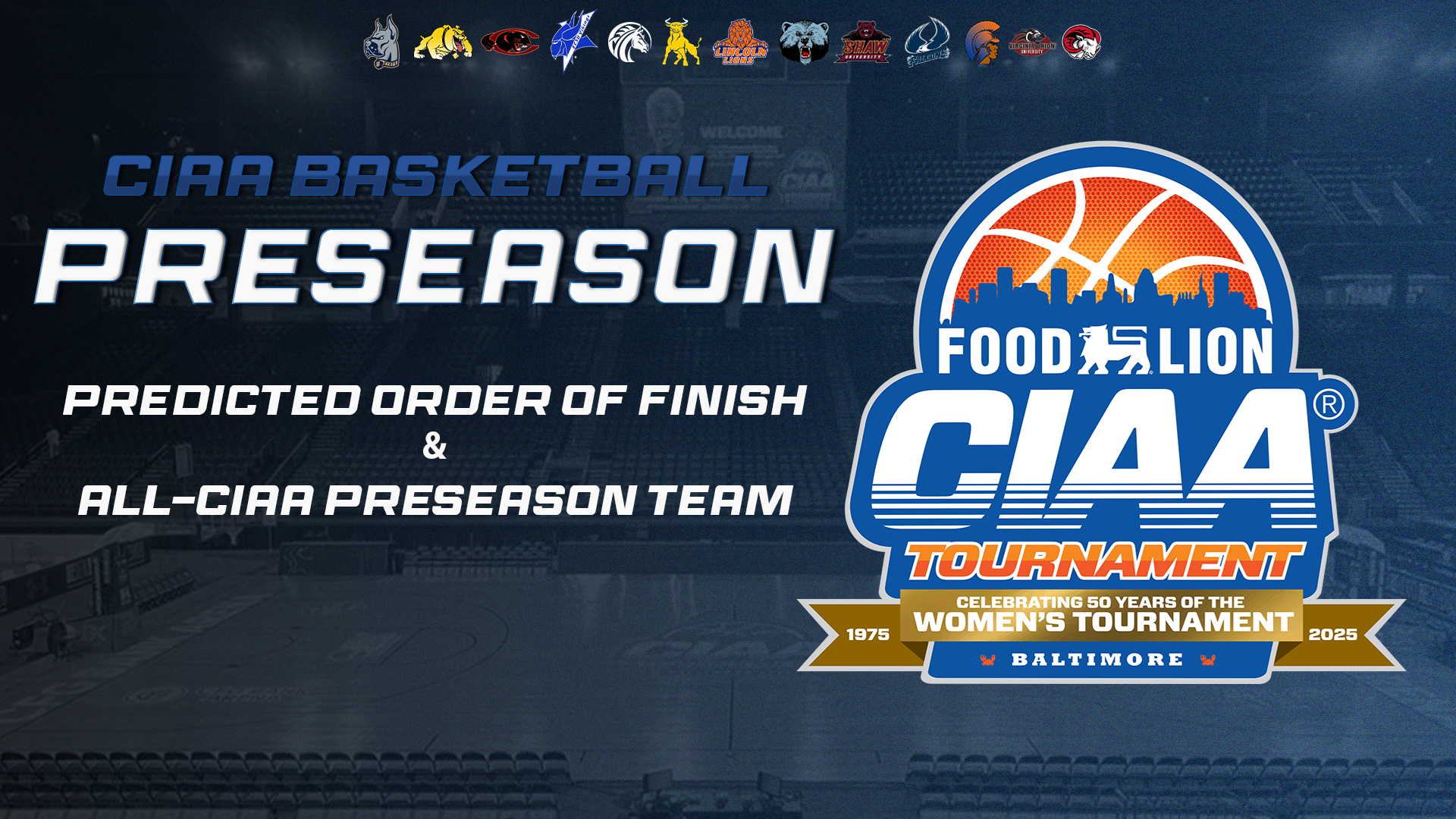 CIAA Announces 2024-25 Men's & Women's Basketball Preseason All-Conference Teams and Predicted Order of Finish