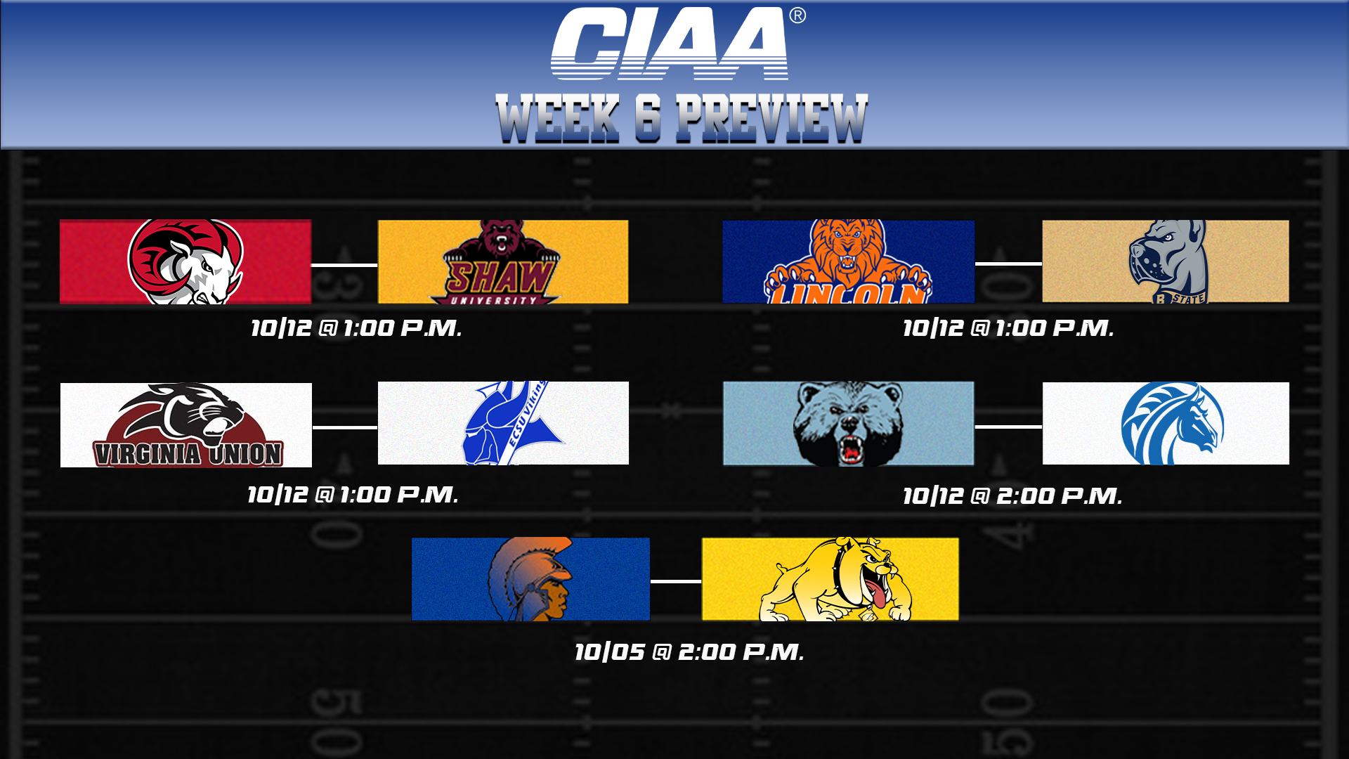 2024 CIAA Football Week Six Preview