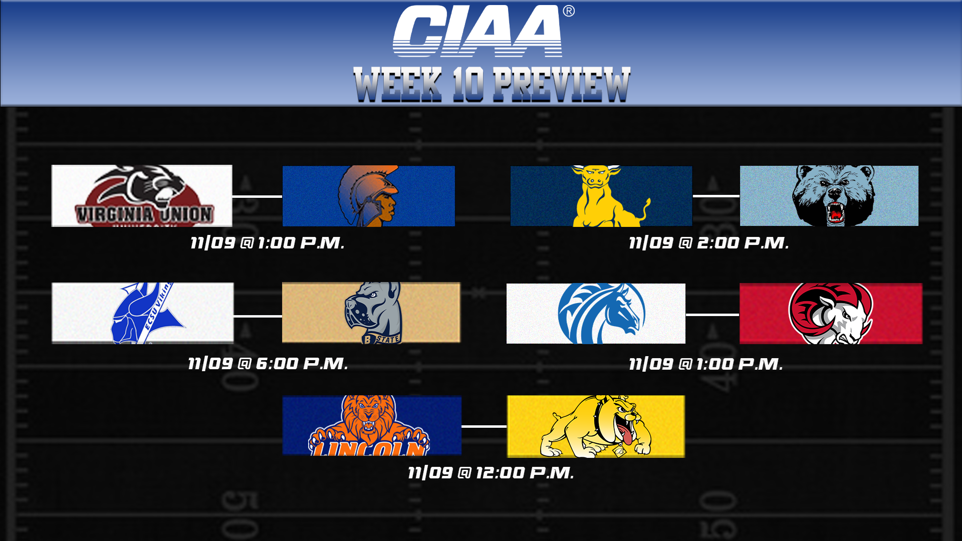 2024 CIAA Football Week Ten Preview