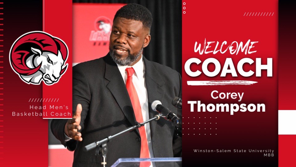 Corey Thompson Named Head Men’s Basketball Coach at Winston-Salem State University