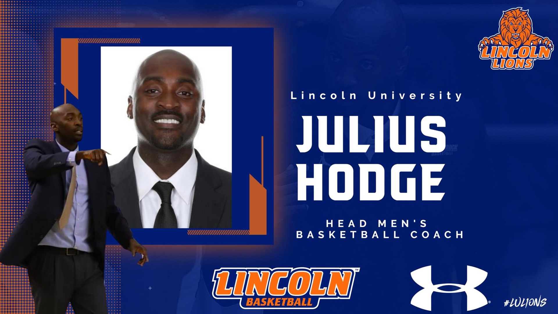 Lincoln Athletics names Julius Hodge, Head Men’s Basketball Coach