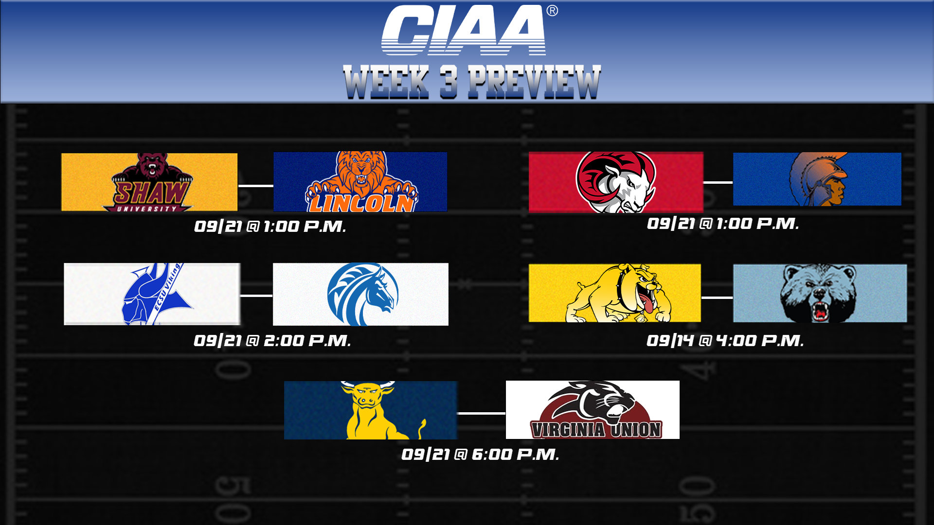 2024 CIAA Football Week Three Preview