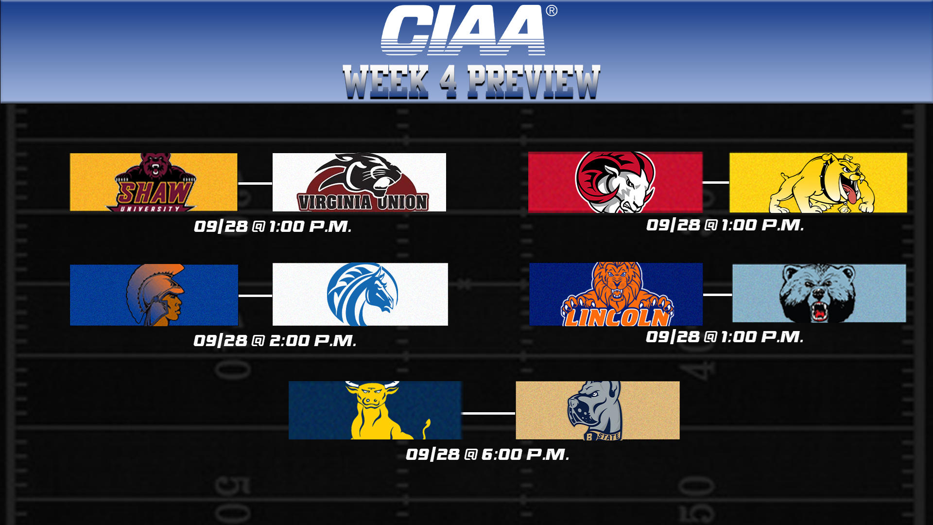 2024 CIAA Football Week Four Preview
