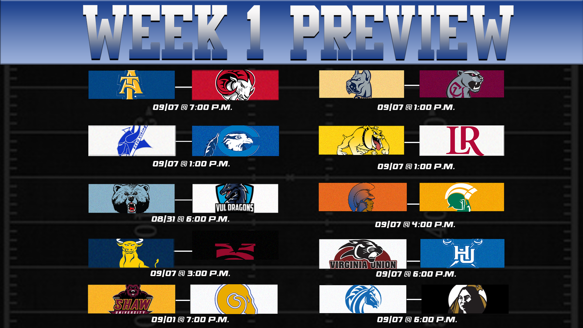 Week 1 Preview