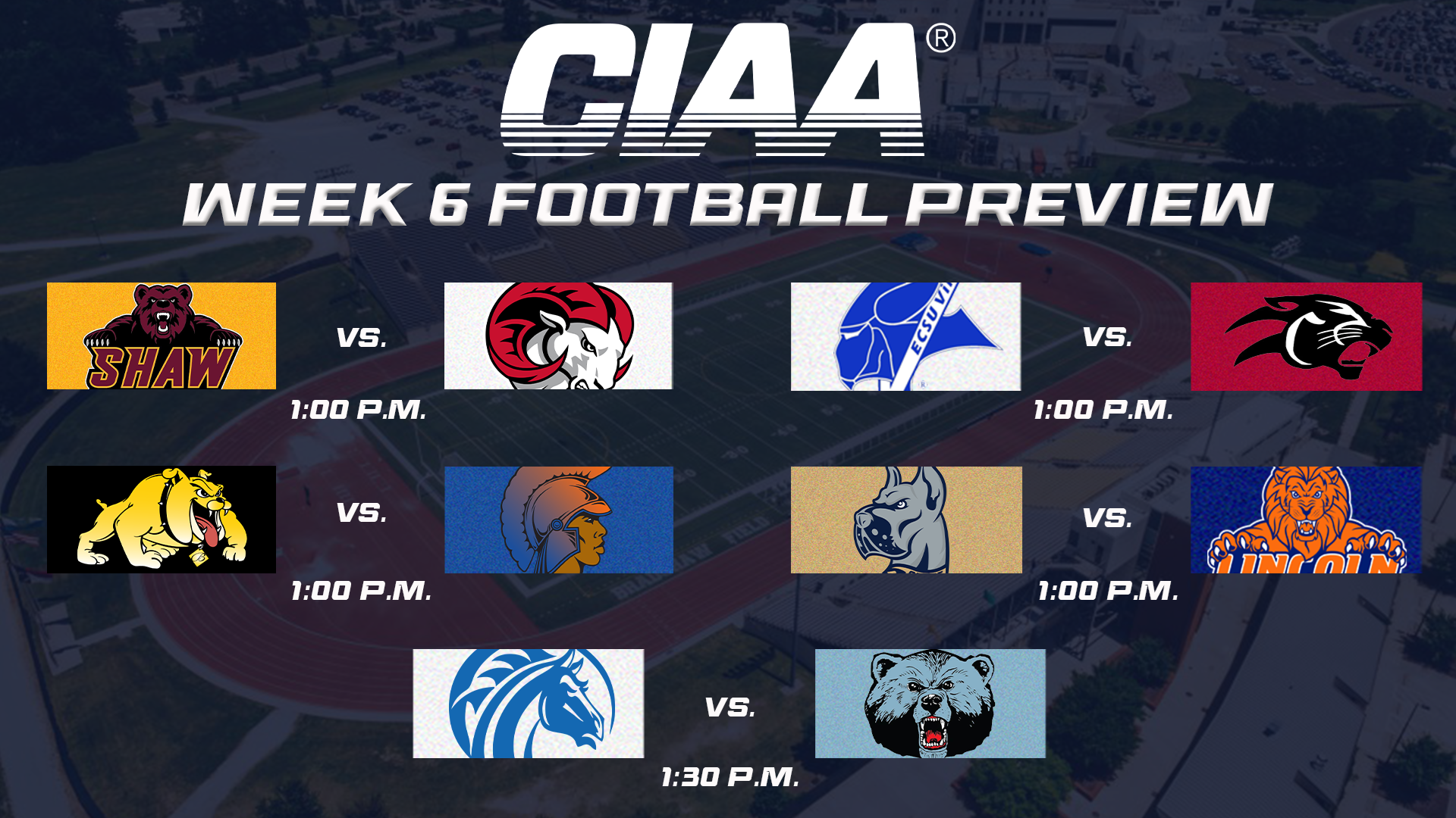2025 CIAA Football Week Six Preview