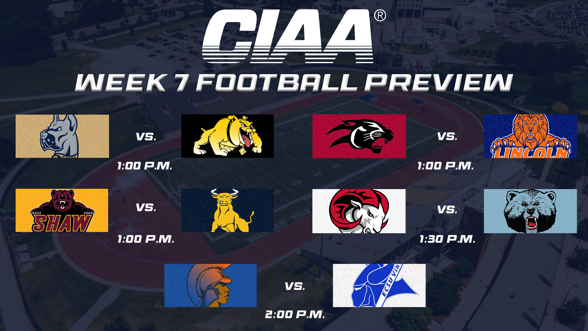 2025 CIAA Football Week Seven Preview