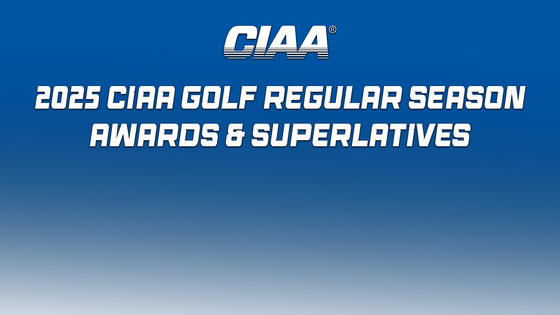 2025 CIAA Golf Regular Season Awards & Superlatives
