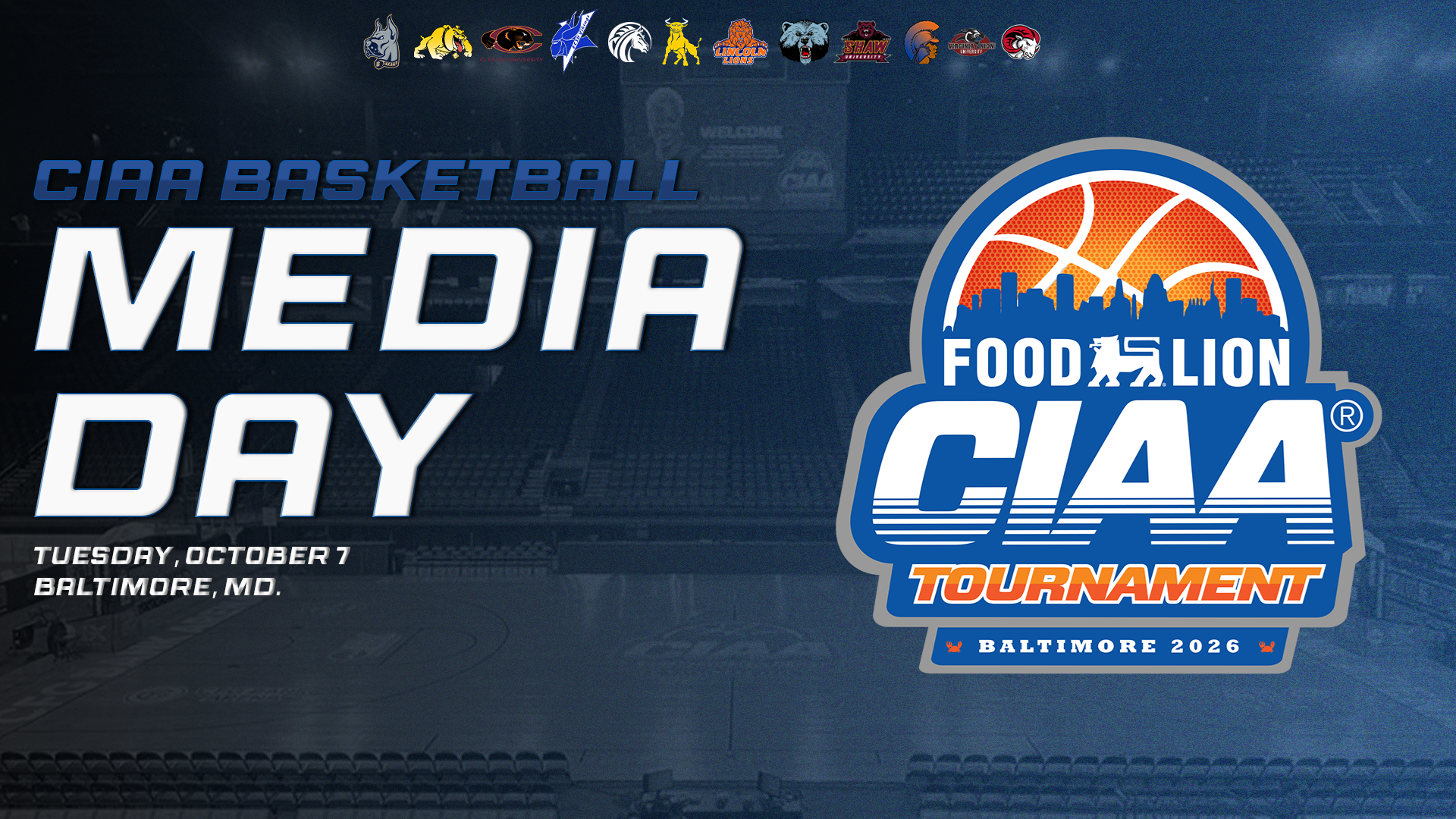 CIAA to Host 2025-26 Basketball Media Day in Baltimore on October 7